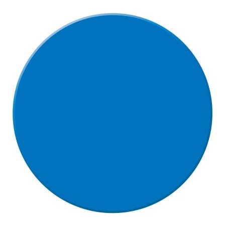 Accuform Accuform Tough-Mark Heavy-Duty Floor Marking Shape, 3-1/2in Circle, Blue PTP208BU